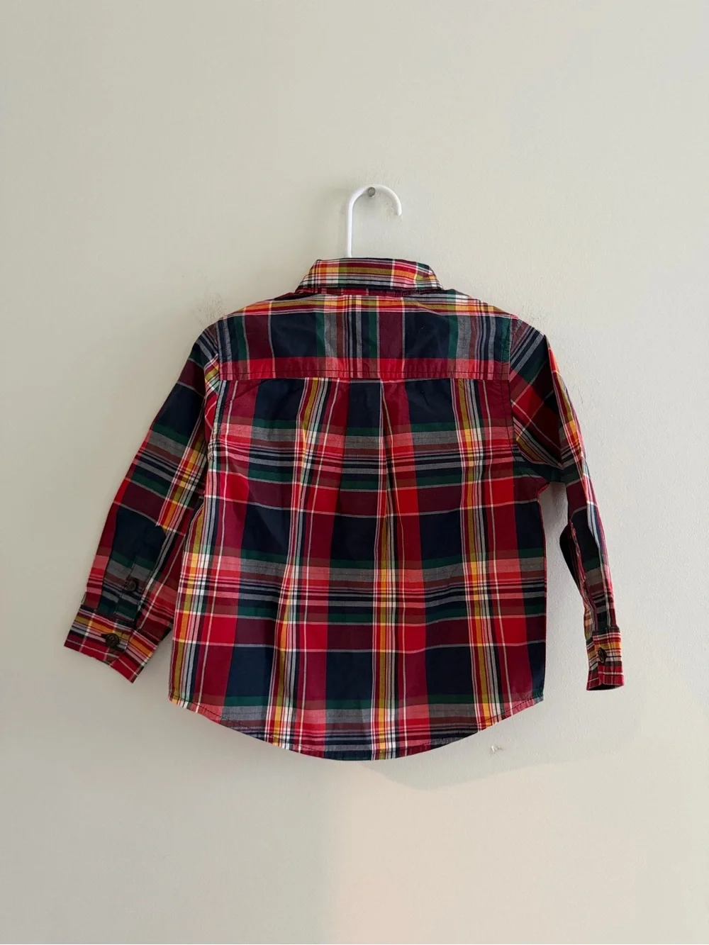 Gymboree Apple Orchard red plaid button down shirt 2t NWT Fall Toddler Boy